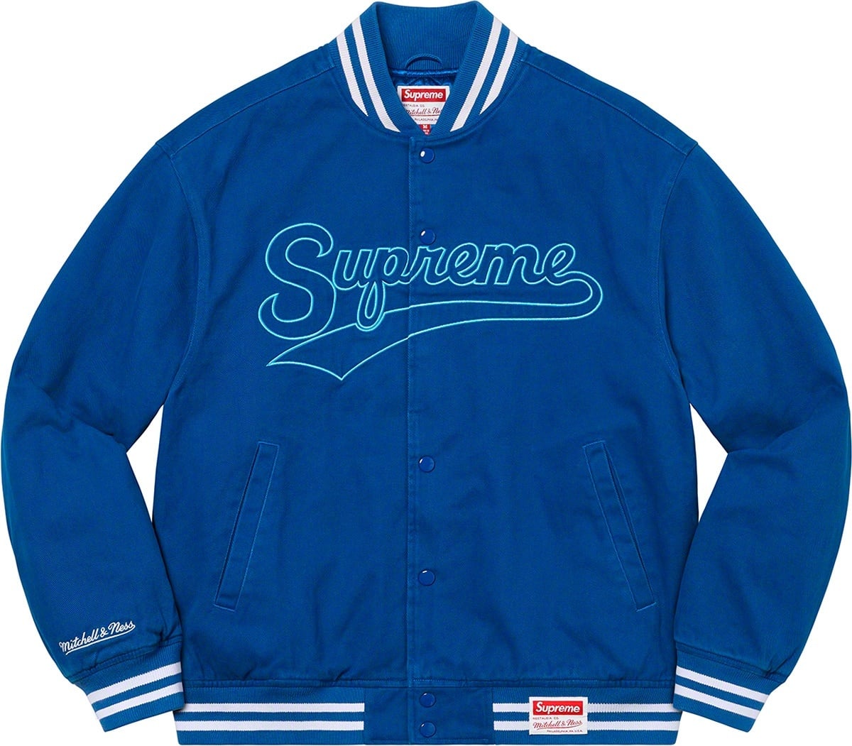 Supreme®/Mitchell & Ness® Doughboy Twill Varsity Jacket view 12
